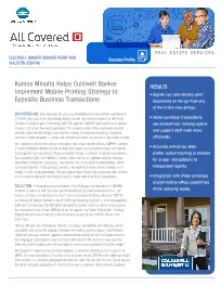 Coldwell Banker, Konica-Minolta, (Dealership Name)