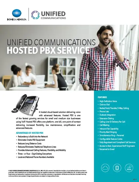 Unified Communications, Hosted PBX, Konica Minolta, (Dealership Name)