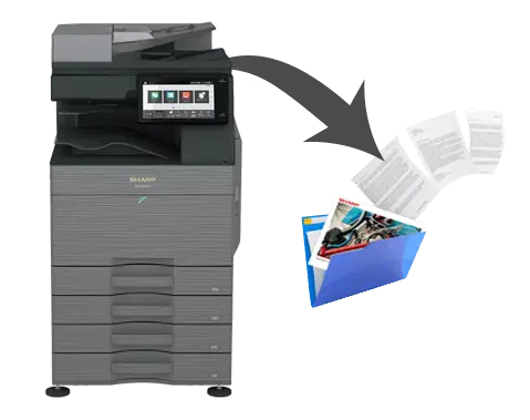 Sharp, Scan 2, Document Filing, (Dealership Name)