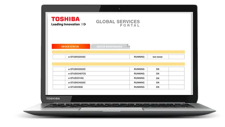 Manage Fleet, Laptop, MPS, MDS, Toshiba, (Dealership Name)