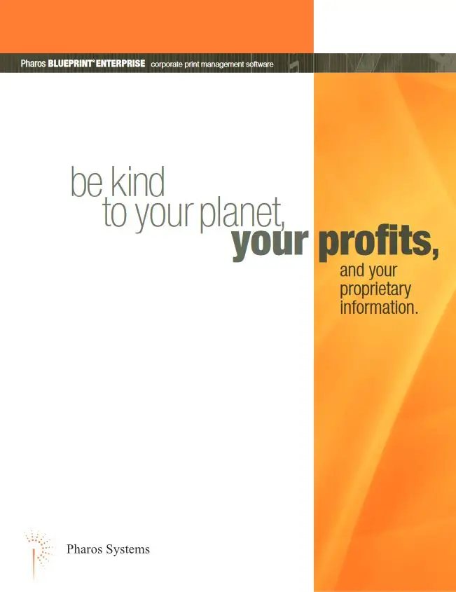 Pharos, Blueprint, Enterprise, MPS, MDS, Toshiba, (Dealership Name)